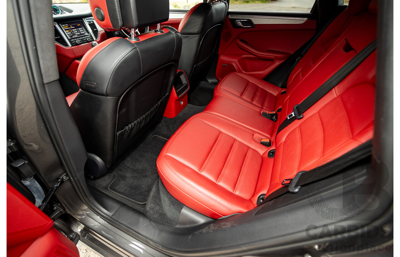 10/2014 Porsche Macan Turbo (AWD) 95B MY15 4d Wagon Agate Grey Metallic Twin Turbo V6 3.6L