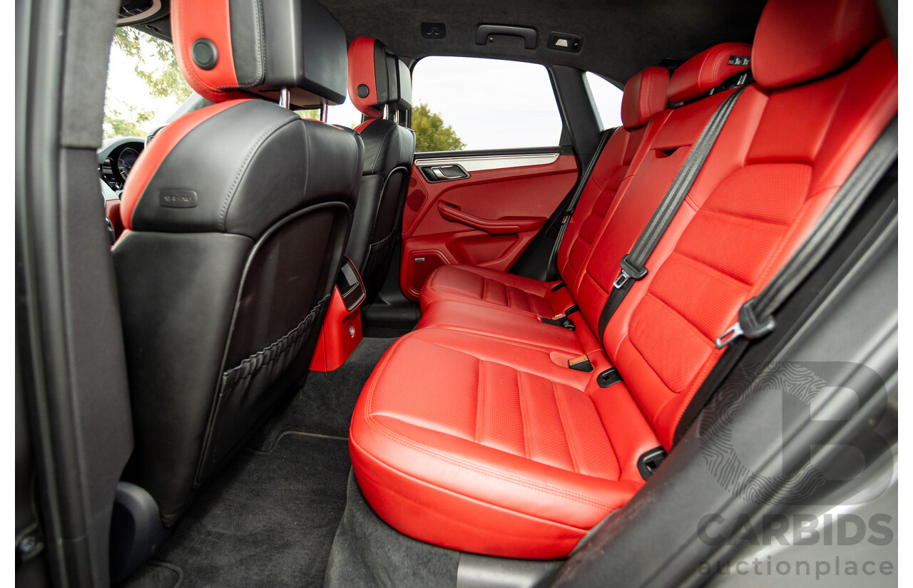 10/2014 Porsche Macan Turbo (AWD) 95B MY15 4d Wagon Agate Grey Metallic Twin Turbo V6 3.6L