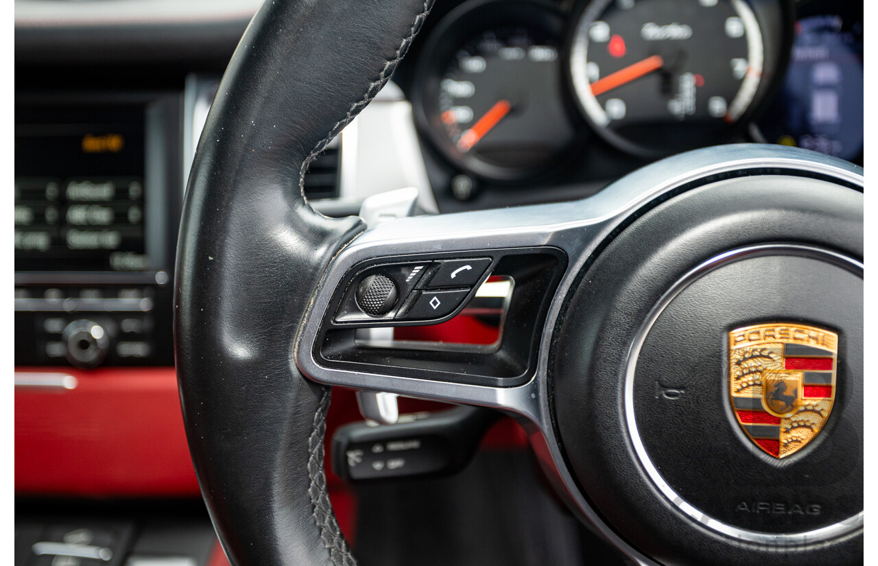 10/2014 Porsche Macan Turbo (AWD) 95B MY15 4d Wagon Agate Grey Metallic Twin Turbo V6 3.6L