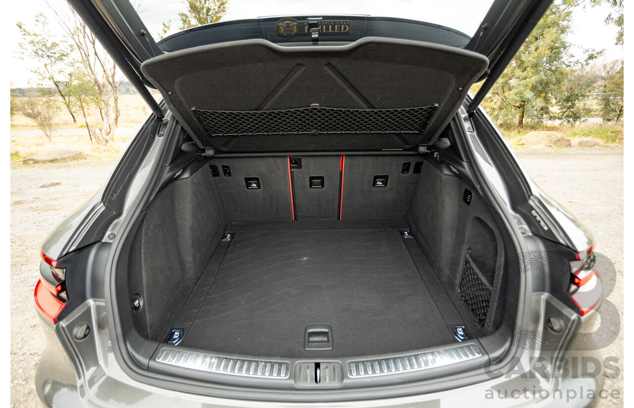 10/2014 Porsche Macan Turbo (AWD) 95B MY15 4d Wagon Agate Grey Metallic Twin Turbo V6 3.6L