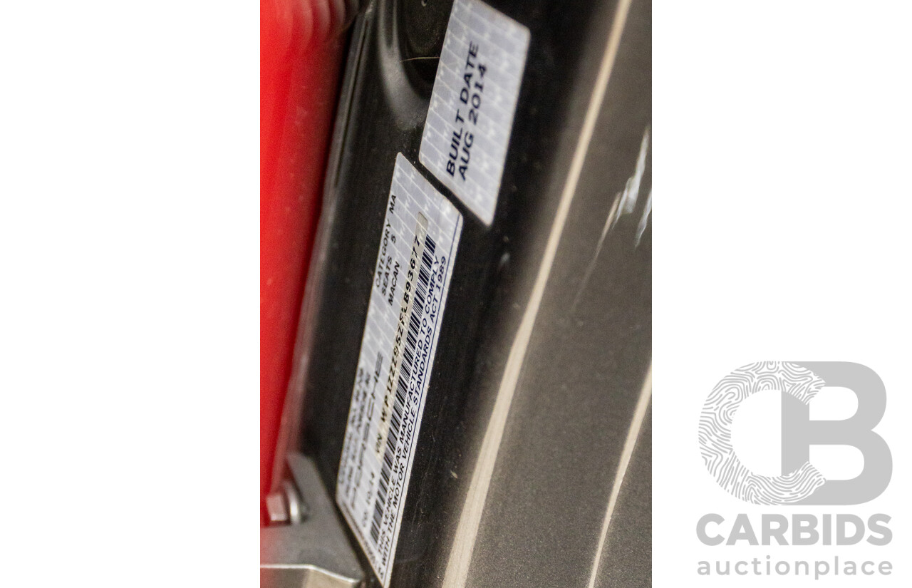 10/2014 Porsche Macan Turbo (AWD) 95B MY15 4d Wagon Agate Grey Metallic Twin Turbo V6 3.6L