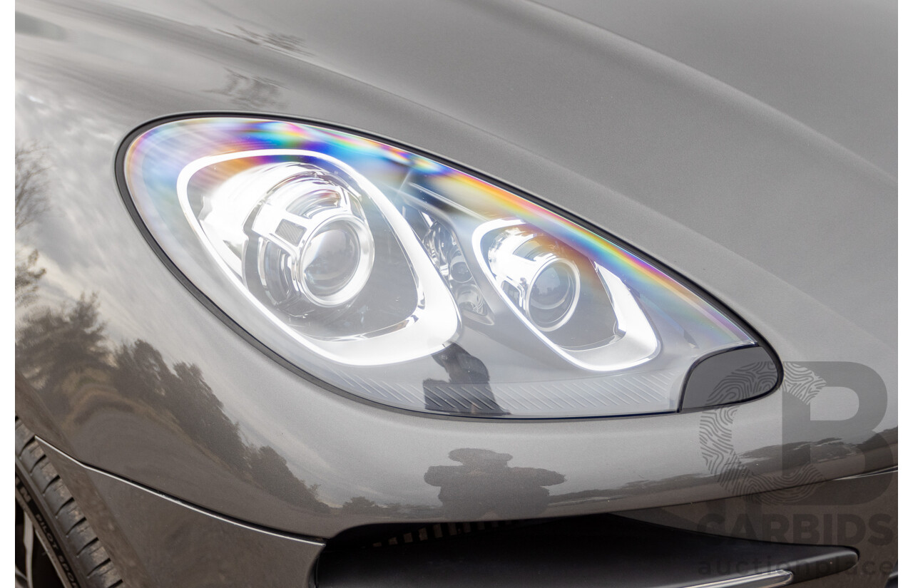 10/2014 Porsche Macan Turbo (AWD) 95B MY15 4d Wagon Agate Grey Metallic Twin Turbo V6 3.6L