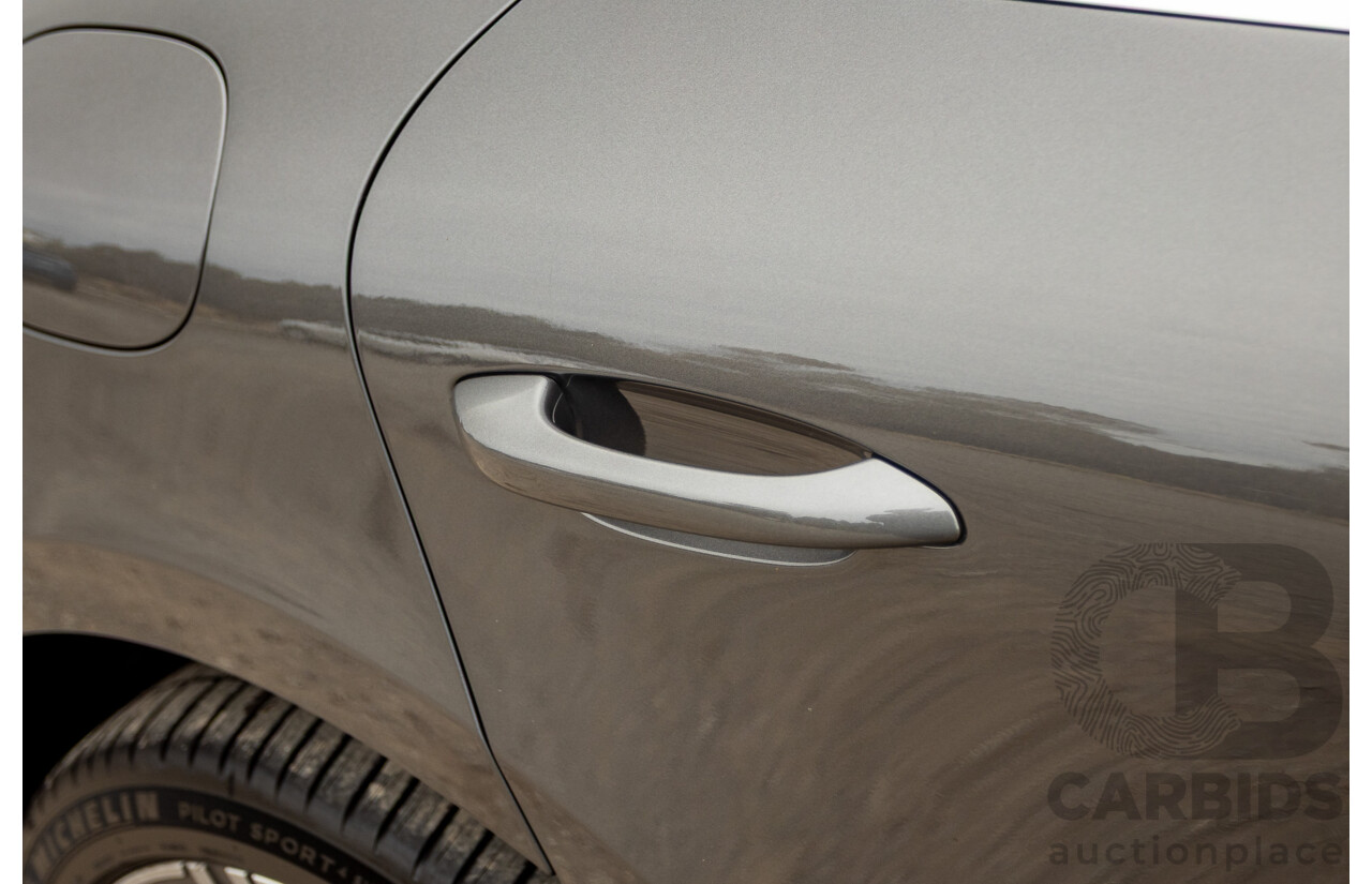 10/2014 Porsche Macan Turbo (AWD) 95B MY15 4d Wagon Agate Grey Metallic Twin Turbo V6 3.6L