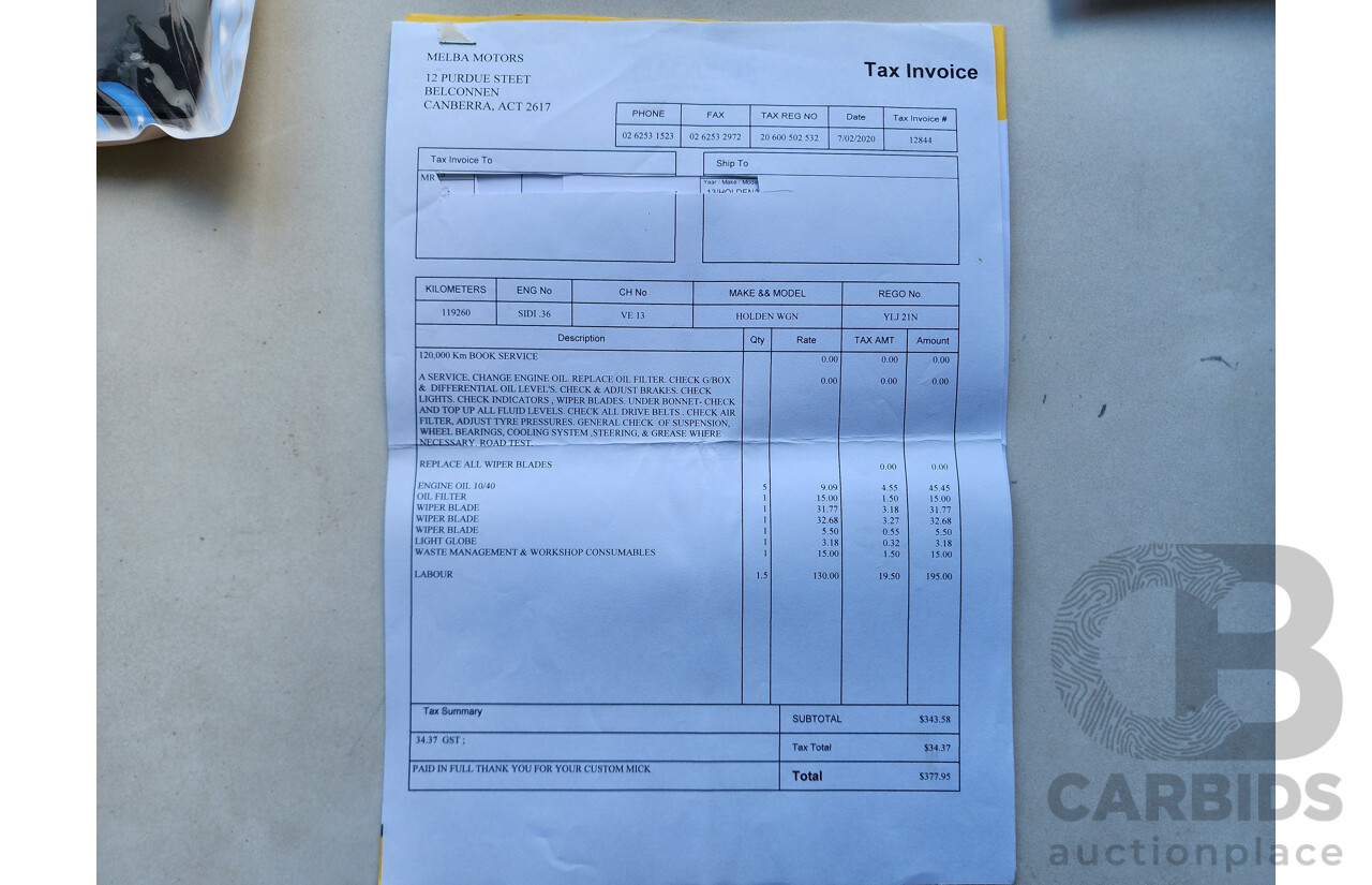 3/2013 Holden Commodore Omega VE II MY12.5 4d Sportwagon Red 3.0L