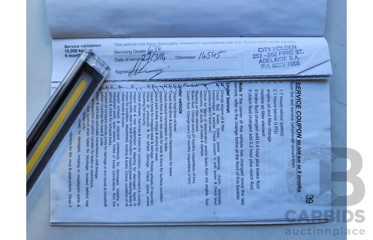 3/2013 Holden Commodore Omega VE II MY12.5 4d Sportwagon Red 3.0L