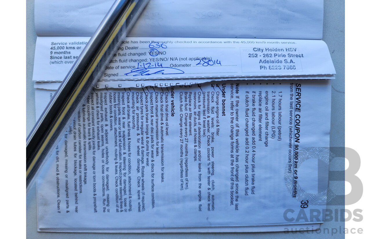 3/2013 Holden Commodore Omega VE II MY12.5 4d Sportwagon Red 3.0L