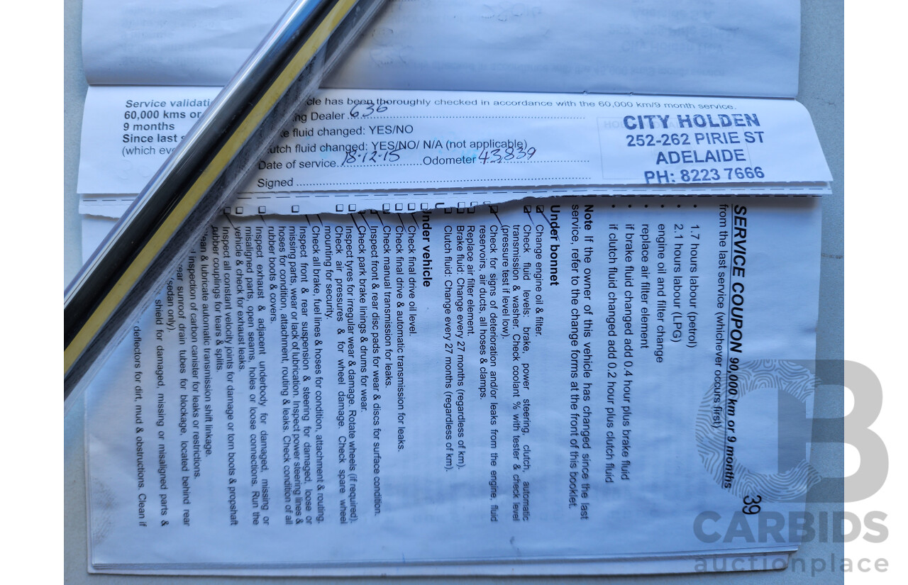 3/2013 Holden Commodore Omega VE II MY12.5 4d Sportwagon Red 3.0L