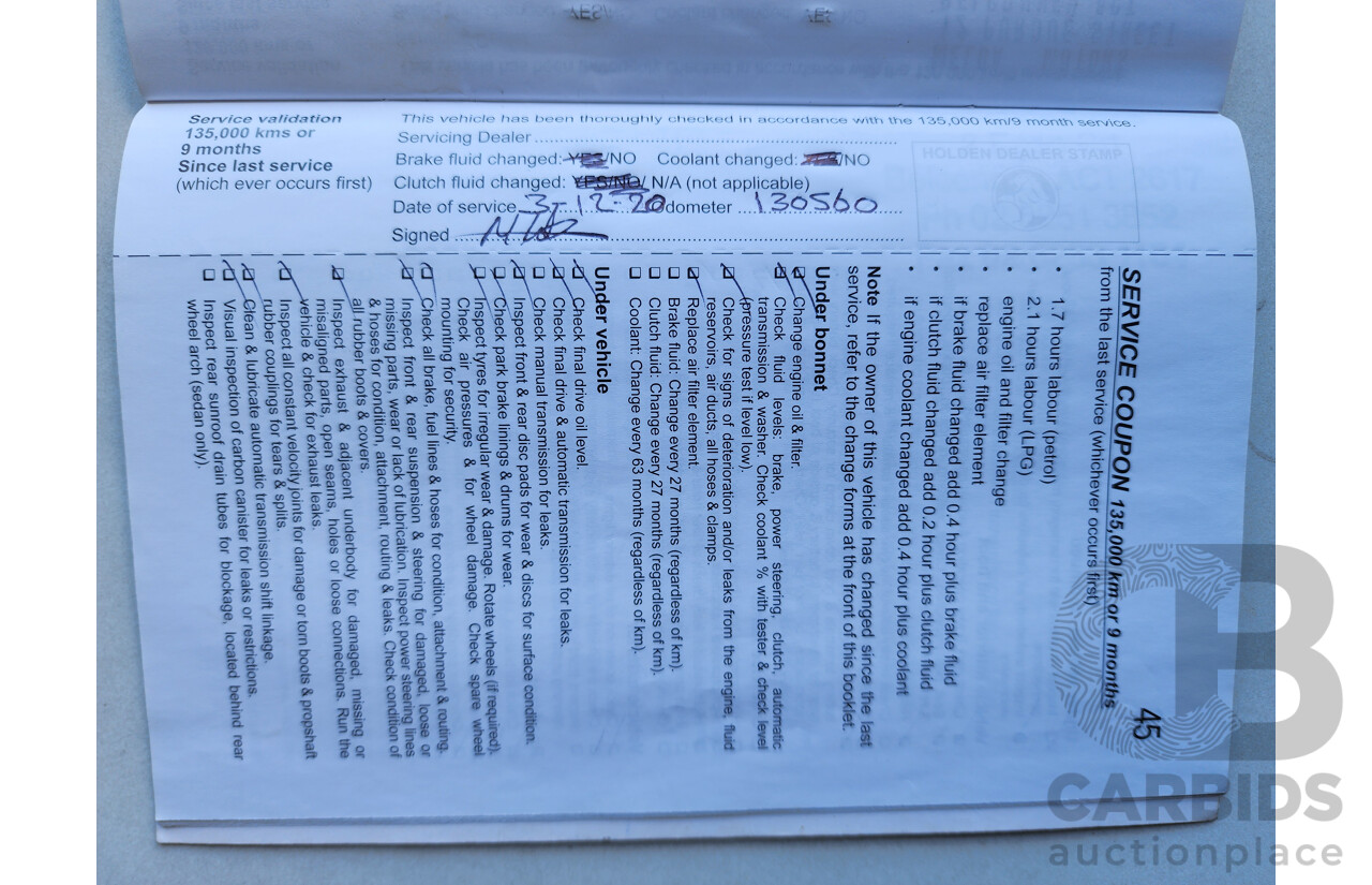 3/2013 Holden Commodore Omega VE II MY12.5 4d Sportwagon Red 3.0L