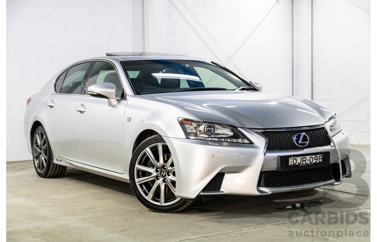 1/2014 Lexus GS300h Hybrid F Sport AWL10R MY14 4d Sedan Sonic Silver Metallic 2.5L - 105kW Hybrid