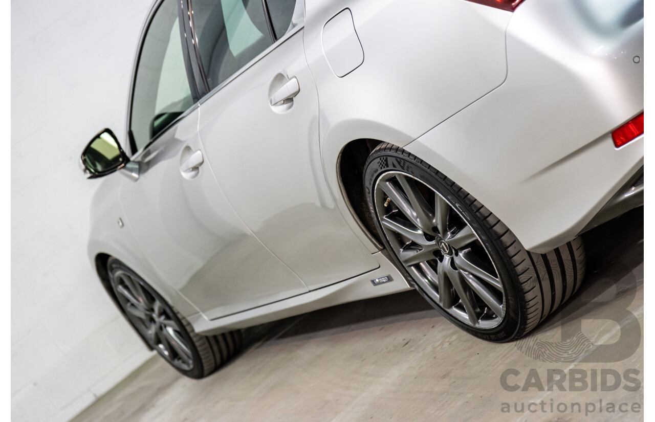 1/2014 Lexus GS300h Hybrid F Sport AWL10R MY14 4d Sedan Sonic Silver Metallic 2.5L - 105kW Hybrid