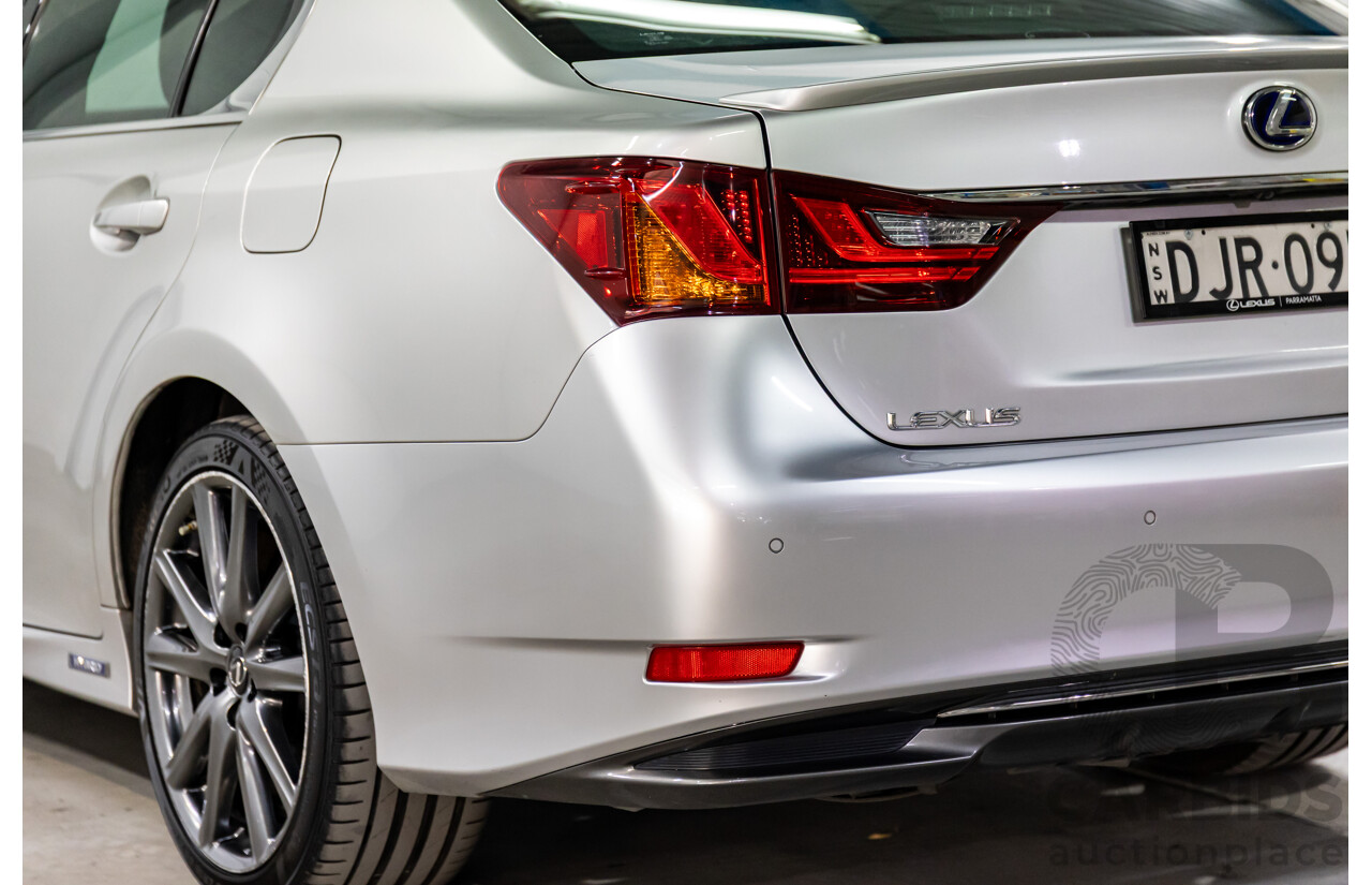 1/2014 Lexus GS300h Hybrid F Sport AWL10R MY14 4d Sedan Sonic Silver Metallic 2.5L - 105kW Hybrid