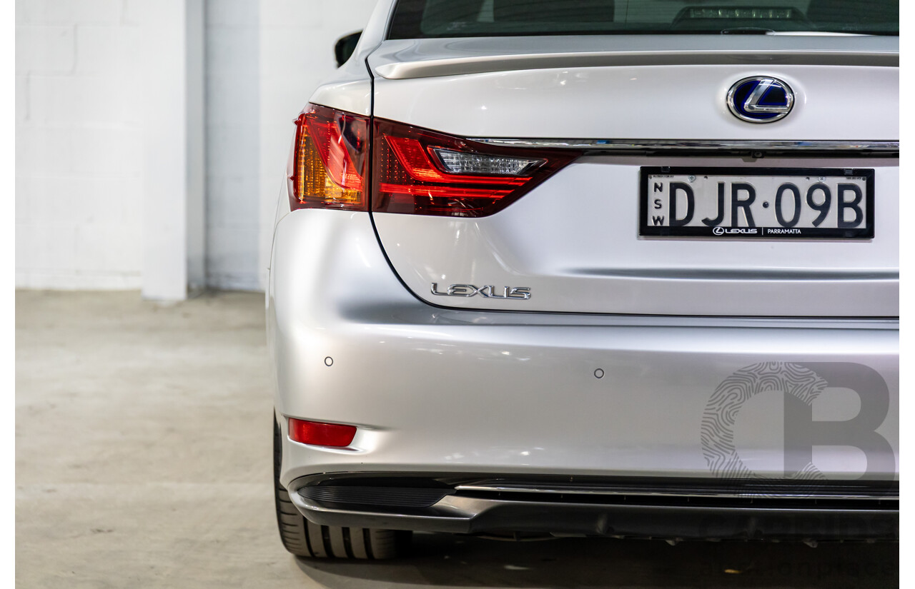 1/2014 Lexus GS300h Hybrid F Sport AWL10R MY14 4d Sedan Sonic Silver Metallic 2.5L - 105kW Hybrid