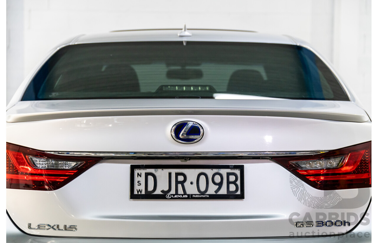 1/2014 Lexus GS300h Hybrid F Sport AWL10R MY14 4d Sedan Sonic Silver Metallic 2.5L - 105kW Hybrid