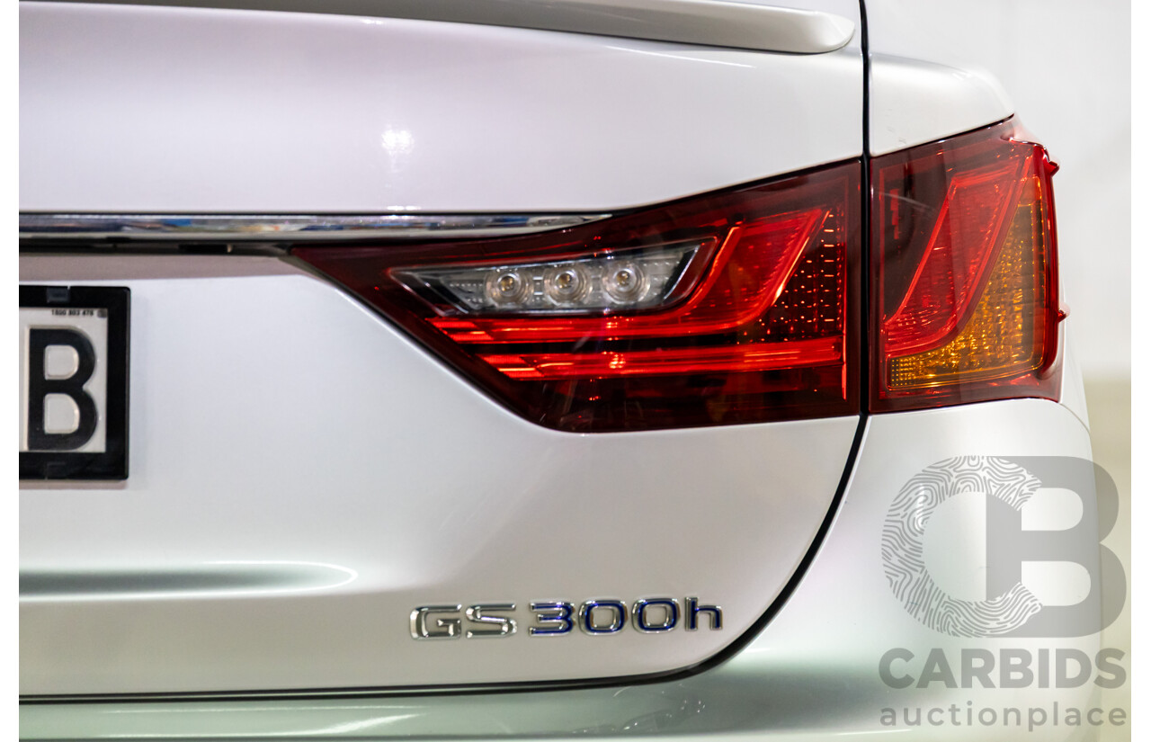 1/2014 Lexus GS300h Hybrid F Sport AWL10R MY14 4d Sedan Sonic Silver Metallic 2.5L - 105kW Hybrid