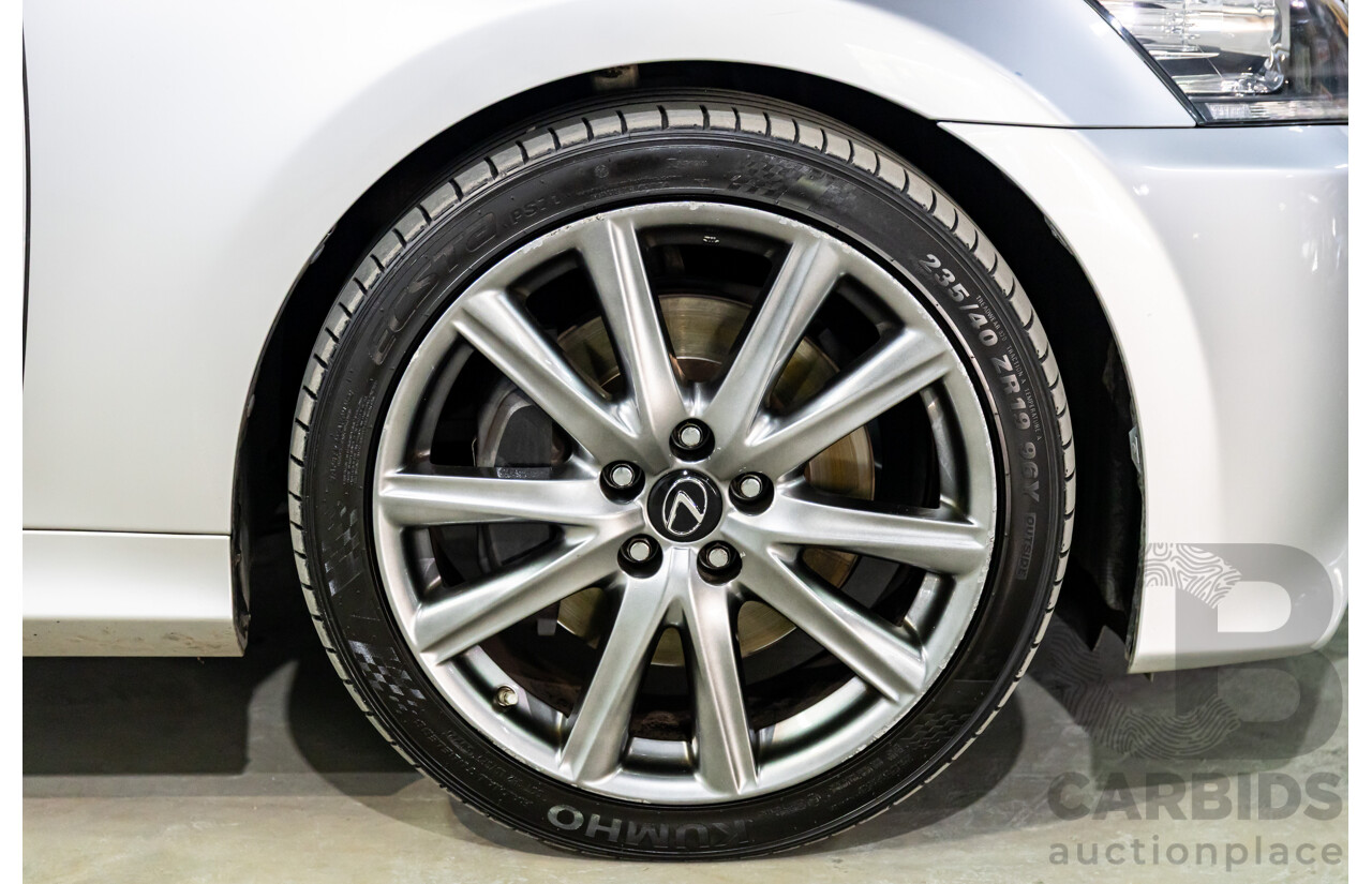 1/2014 Lexus GS300h Hybrid F Sport AWL10R MY14 4d Sedan Sonic Silver Metallic 2.5L - 105kW Hybrid