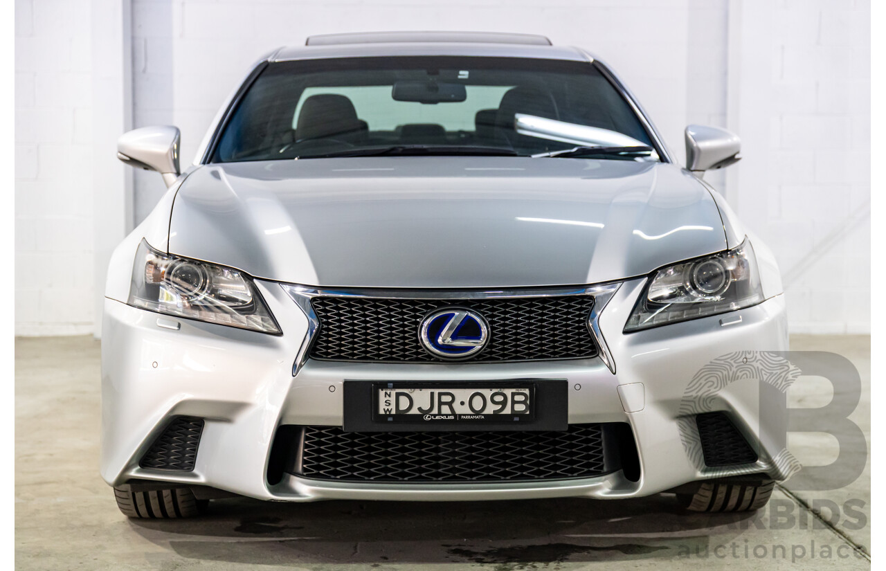 1/2014 Lexus GS300h Hybrid F Sport AWL10R MY14 4d Sedan Sonic Silver Metallic 2.5L - 105kW Hybrid