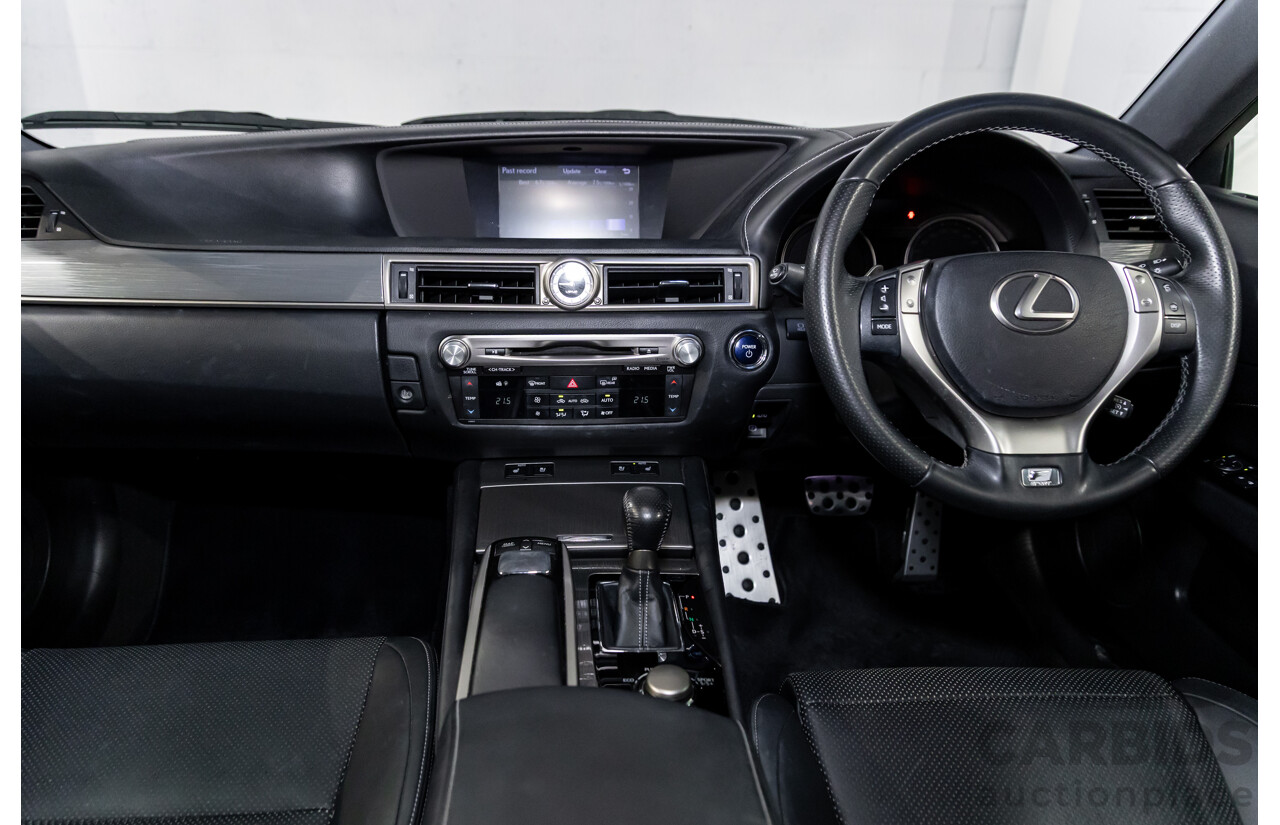 1/2014 Lexus GS300h Hybrid F Sport AWL10R MY14 4d Sedan Sonic Silver Metallic 2.5L - 105kW Hybrid