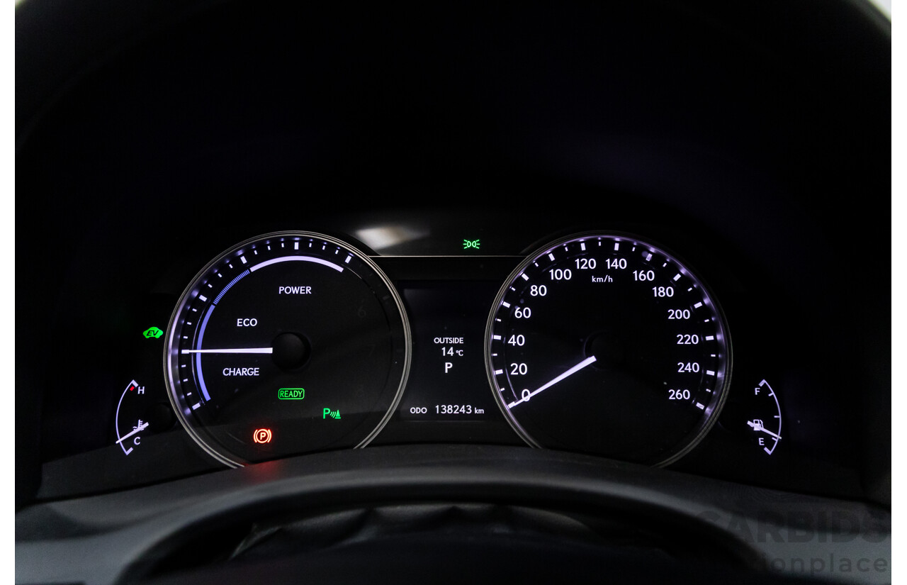 1/2014 Lexus GS300h Hybrid F Sport AWL10R MY14 4d Sedan Sonic Silver Metallic 2.5L - 105kW Hybrid