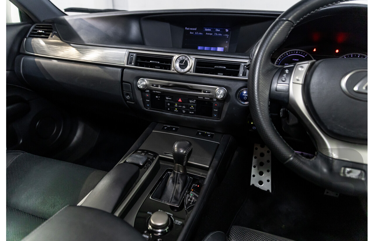 1/2014 Lexus GS300h Hybrid F Sport AWL10R MY14 4d Sedan Sonic Silver Metallic 2.5L - 105kW Hybrid