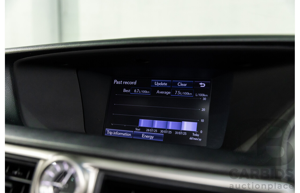 1/2014 Lexus GS300h Hybrid F Sport AWL10R MY14 4d Sedan Sonic Silver Metallic 2.5L - 105kW Hybrid