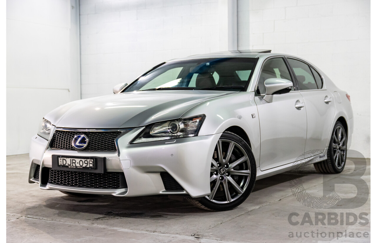 1/2014 Lexus GS300h Hybrid F Sport AWL10R MY14 4d Sedan Sonic Silver Metallic 2.5L - 105kW Hybrid