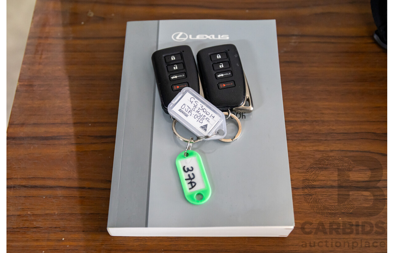 1/2014 Lexus GS300h Hybrid F Sport AWL10R MY14 4d Sedan Sonic Silver Metallic 2.5L - 105kW Hybrid