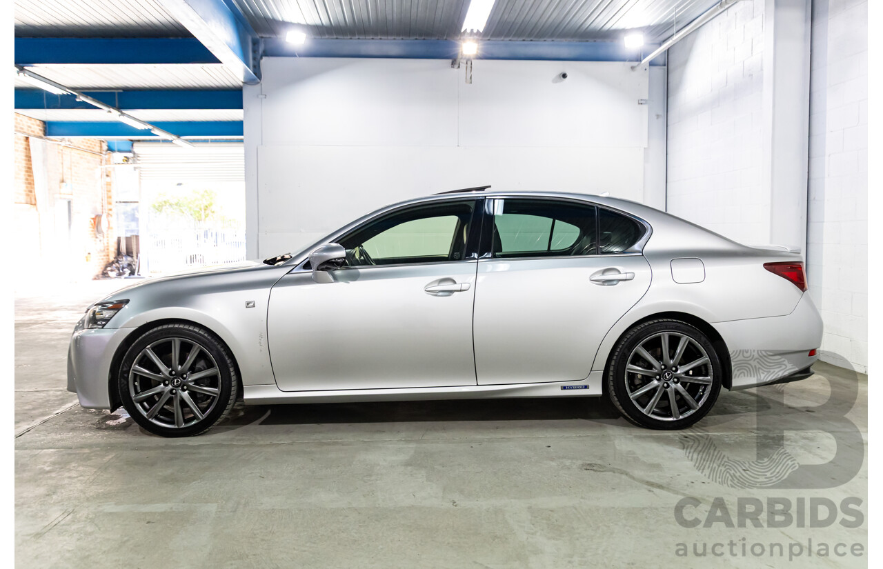1/2014 Lexus GS300h Hybrid F Sport AWL10R MY14 4d Sedan Sonic Silver Metallic 2.5L - 105kW Hybrid