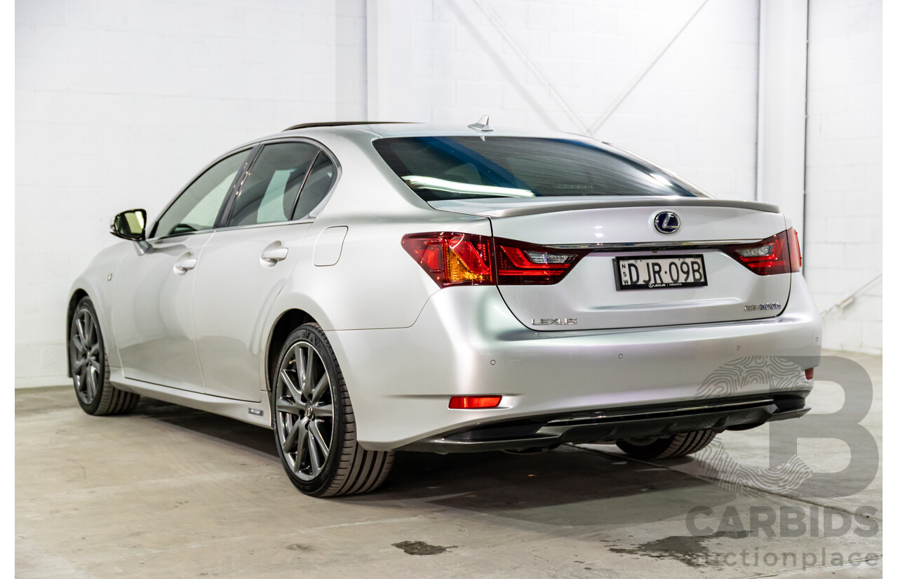 1/2014 Lexus GS300h Hybrid F Sport AWL10R MY14 4d Sedan Sonic Silver Metallic 2.5L - 105kW Hybrid