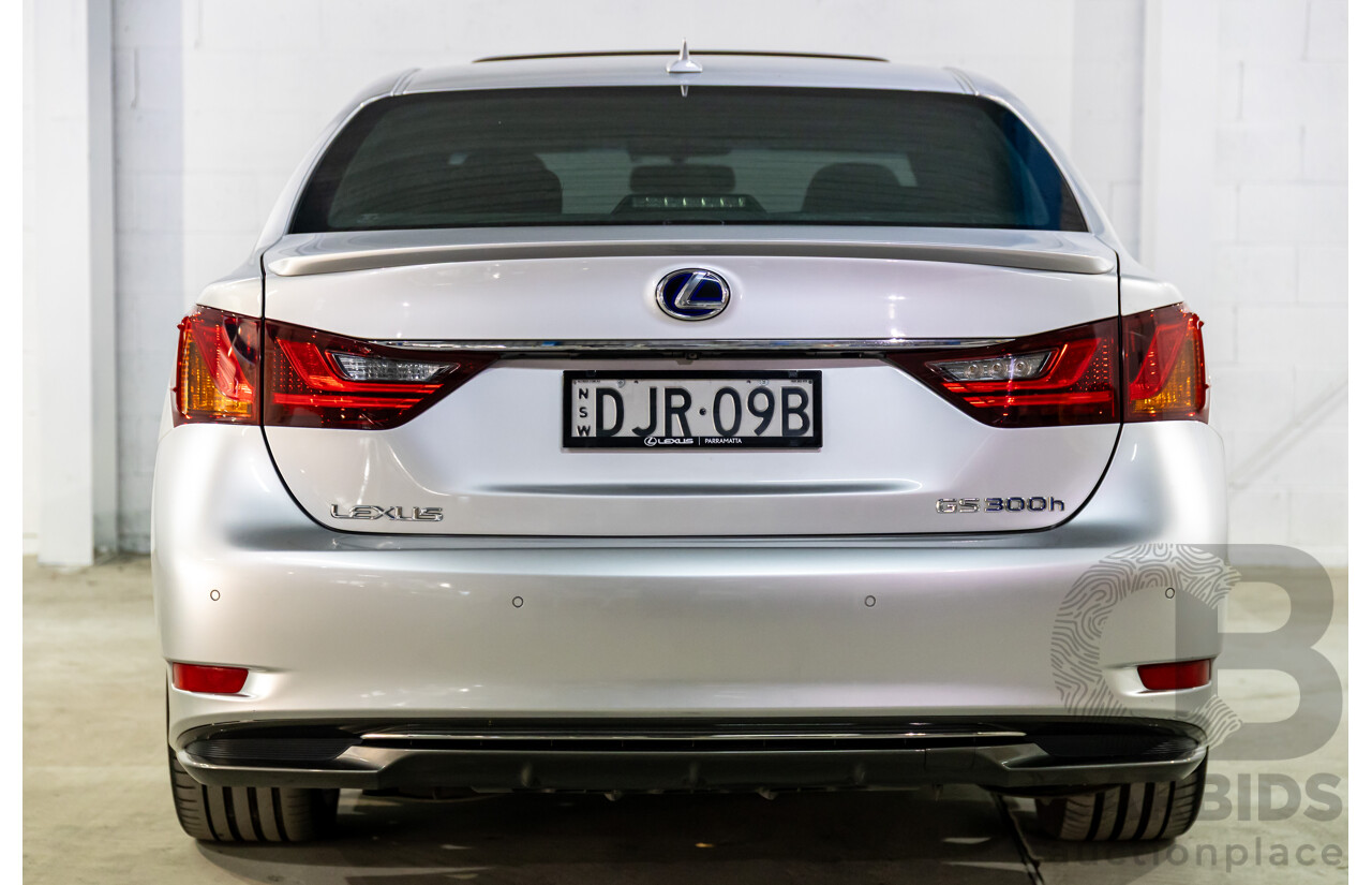 1/2014 Lexus GS300h Hybrid F Sport AWL10R MY14 4d Sedan Sonic Silver Metallic 2.5L - 105kW Hybrid