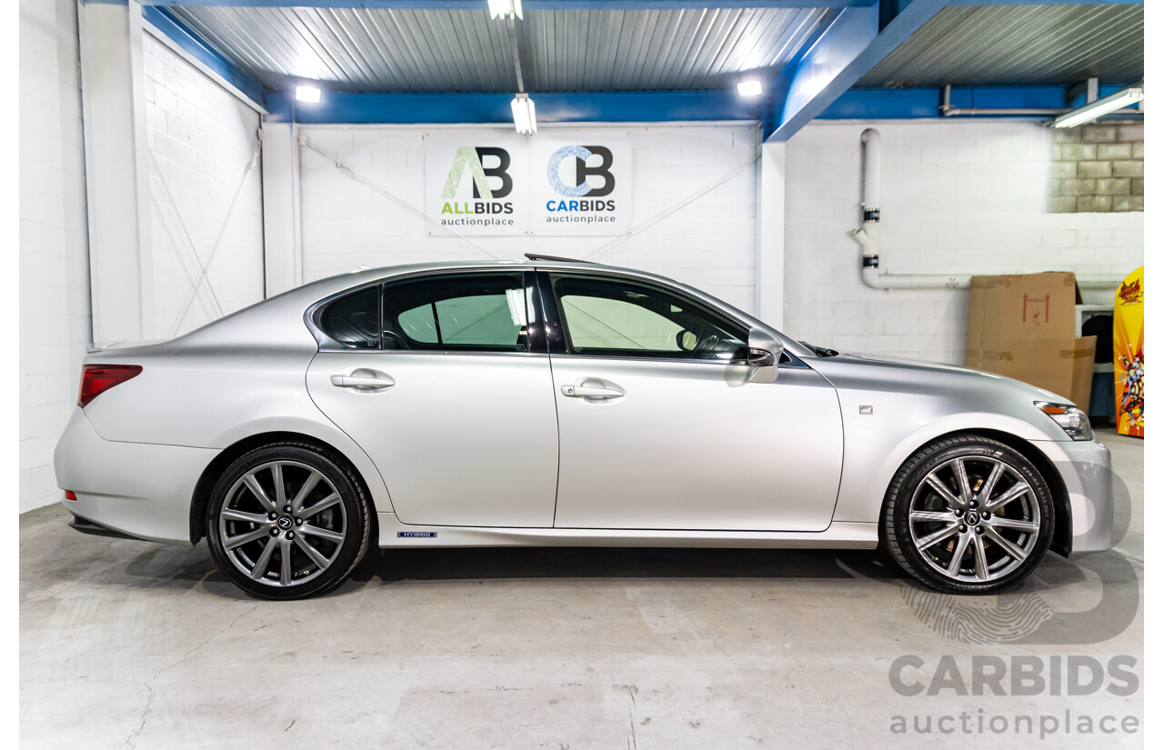 1/2014 Lexus GS300h Hybrid F Sport AWL10R MY14 4d Sedan Sonic Silver Metallic 2.5L - 105kW Hybrid
