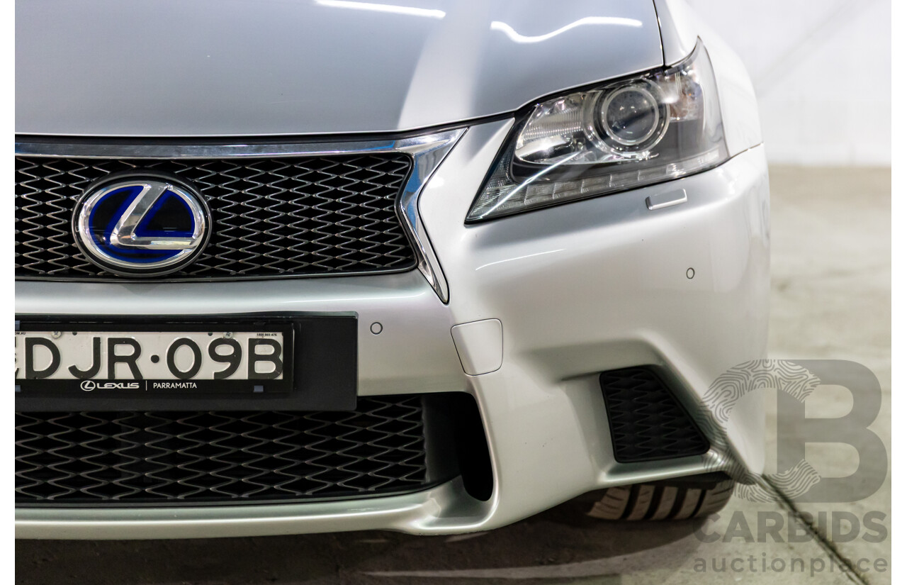 1/2014 Lexus GS300h Hybrid F Sport AWL10R MY14 4d Sedan Sonic Silver Metallic 2.5L - 105kW Hybrid