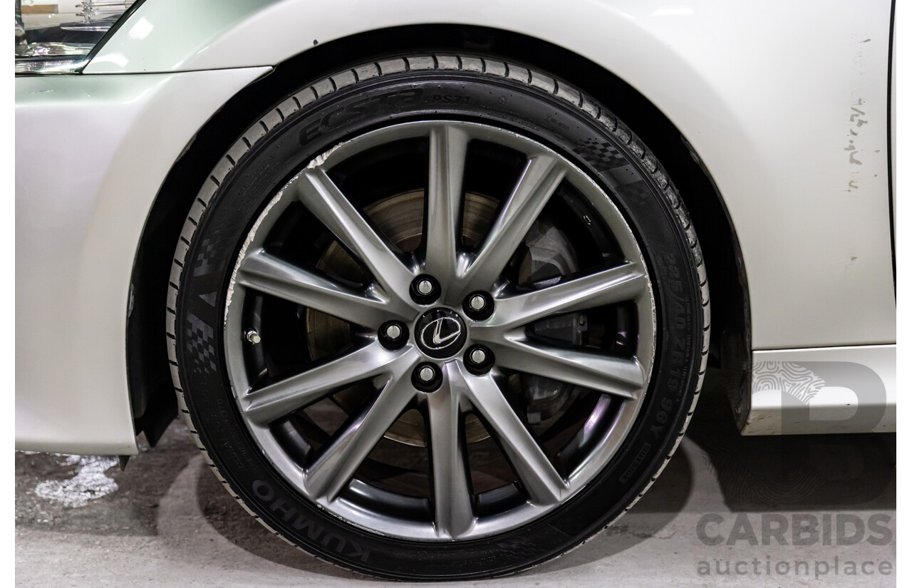 1/2014 Lexus GS300h Hybrid F Sport AWL10R MY14 4d Sedan Sonic Silver Metallic 2.5L - 105kW Hybrid