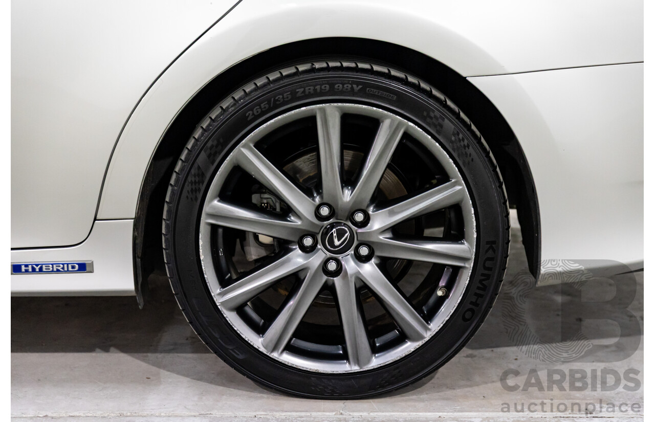 1/2014 Lexus GS300h Hybrid F Sport AWL10R MY14 4d Sedan Sonic Silver Metallic 2.5L - 105kW Hybrid