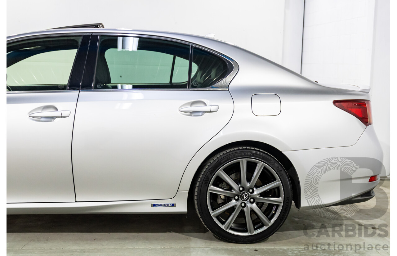1/2014 Lexus GS300h Hybrid F Sport AWL10R MY14 4d Sedan Sonic Silver Metallic 2.5L - 105kW Hybrid