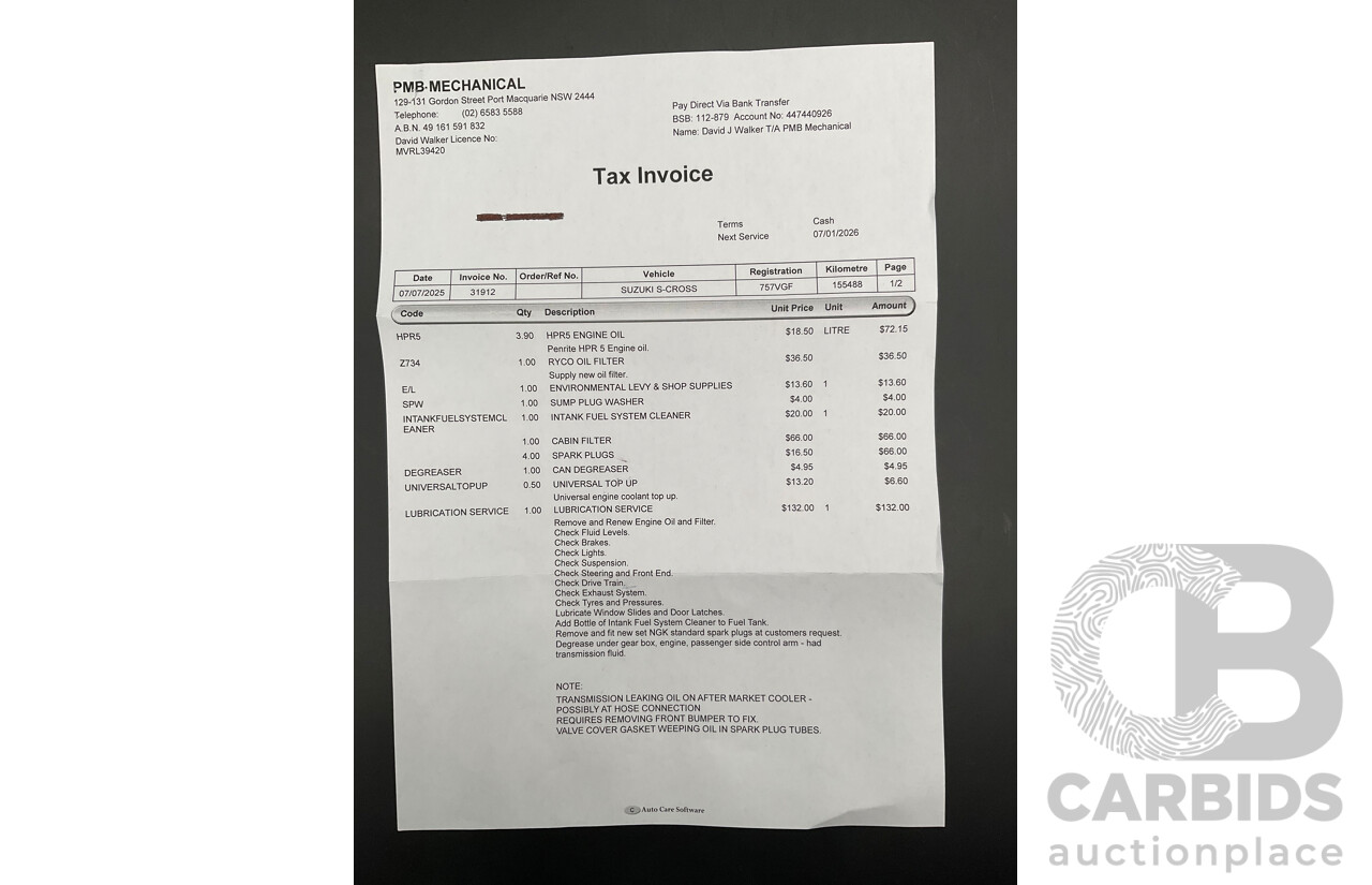 5/2014 Suzuki S-Cross GLX (4x4) JY 4d Wagon Amethyst Metallic 1.6L