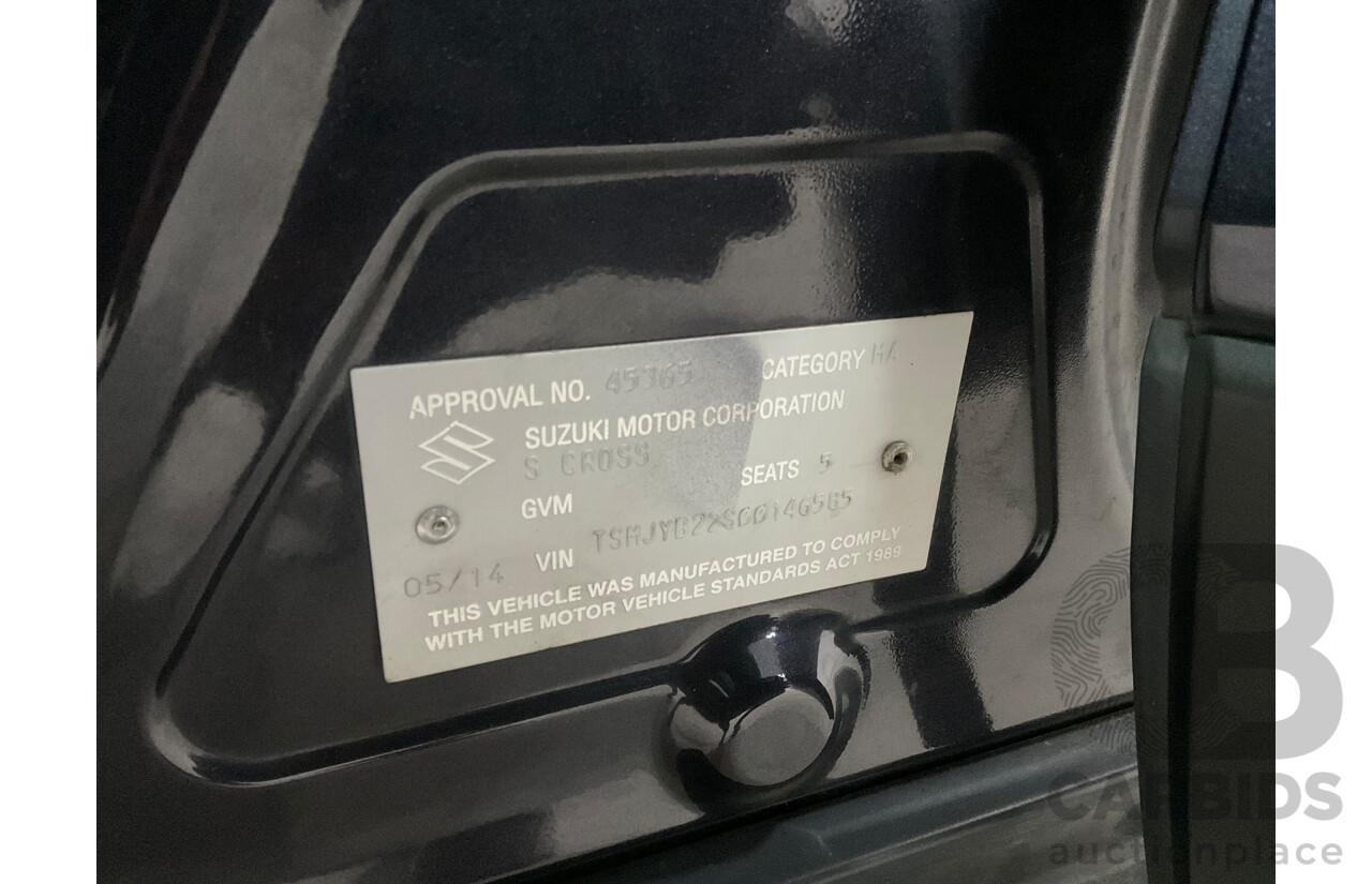 5/2014 Suzuki S-Cross GLX (4x4) JY 4d Wagon Amethyst Metallic 1.6L