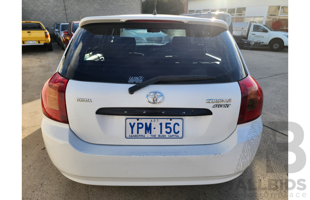 8/2002 Toyota Corolla Ascent SECA - Lot 1614594 | CARBIDS