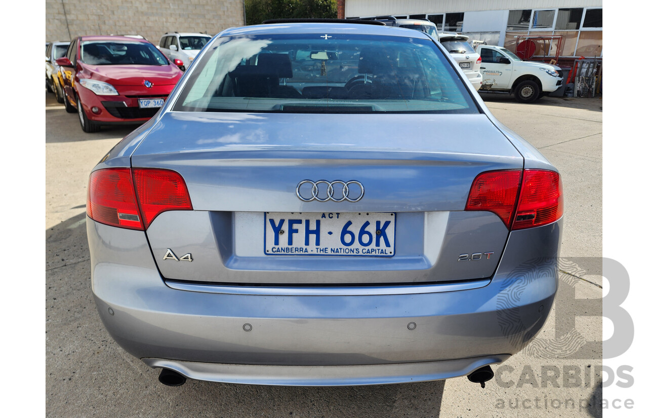 6/2007 Audi A4 2.0 TFSI B7 MY06 UPGRADE 4d Sedan Silver 2.0L