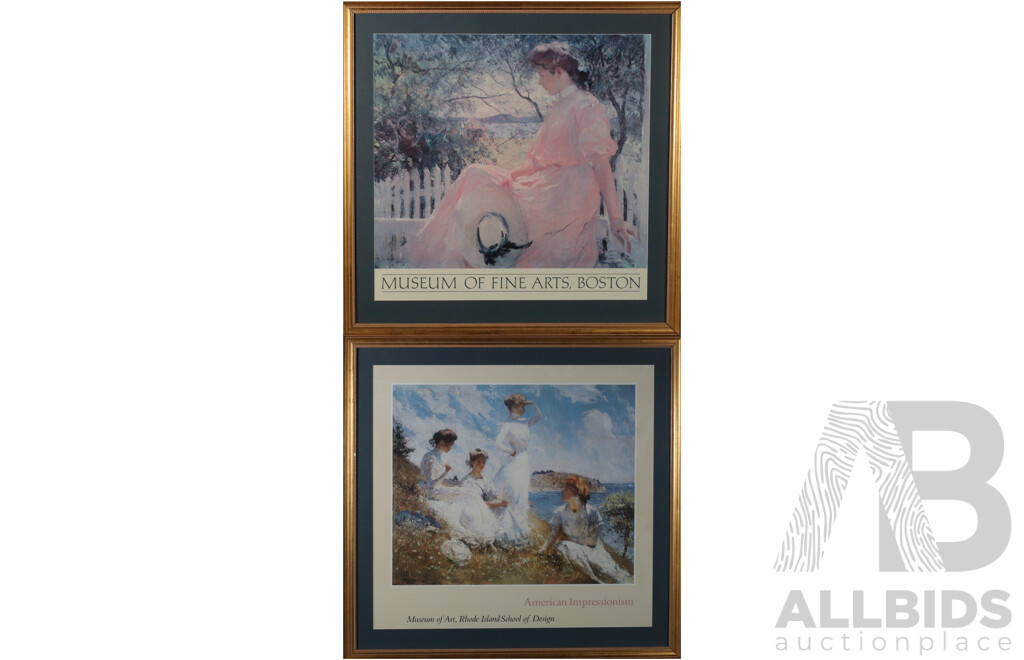 Framed Prints of Frank Weston Benson's 'Eleanor' and 'Summer'