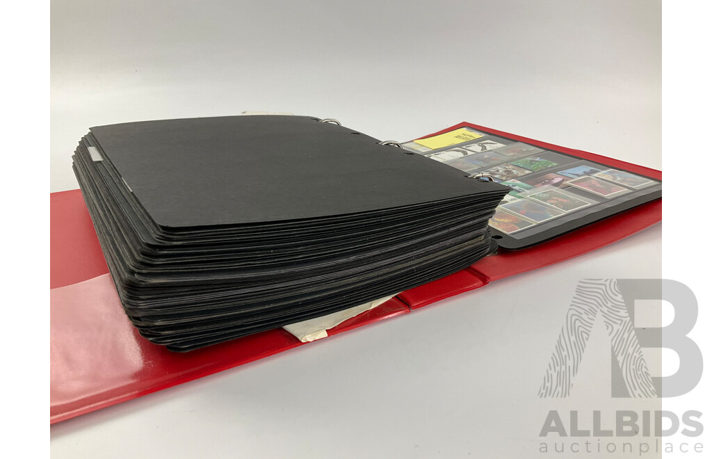 Album of United Kingdom Stamps, Examples Spanning 1860's to 2000, QV, KEVII, KGV, KGVI, QE2, Penny Red, Penny Blues, Commonwealth Countries, Churchill, Sets