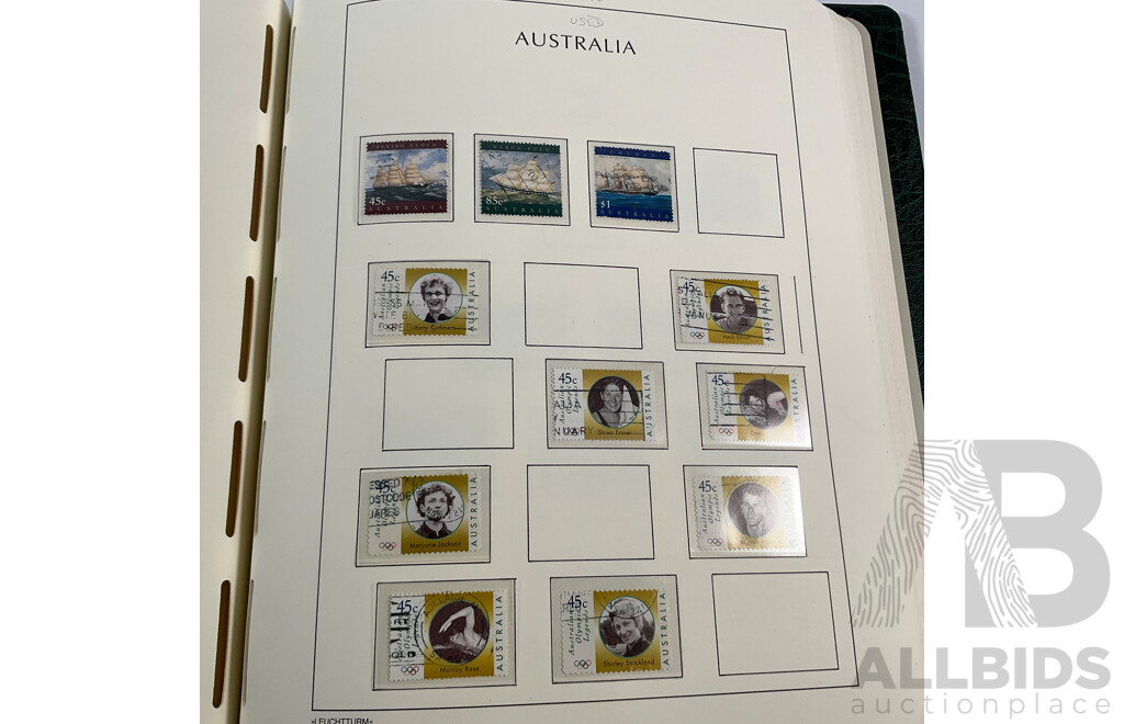 Album of Australian Mint and Cancelled Stamps Spanning 1991 to 2000, Sets and Multiples