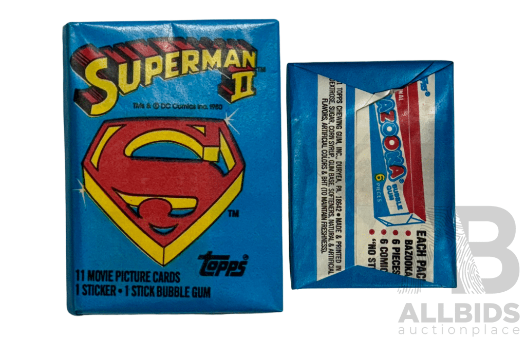 1980 Topps Superman II Sealed Wax Pack