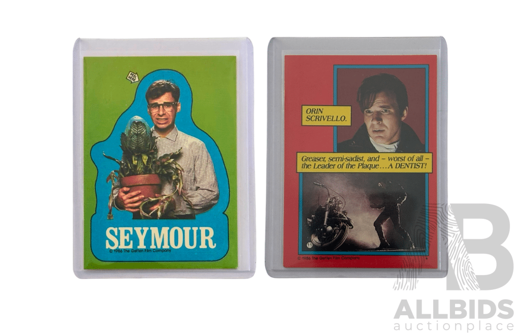 Little Shop of Horrors 1986 Seymour and Orin card.