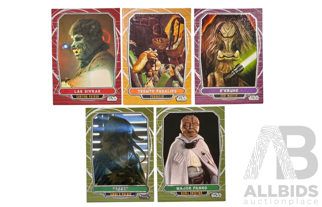 Star Wars Character Cards Lot of Five