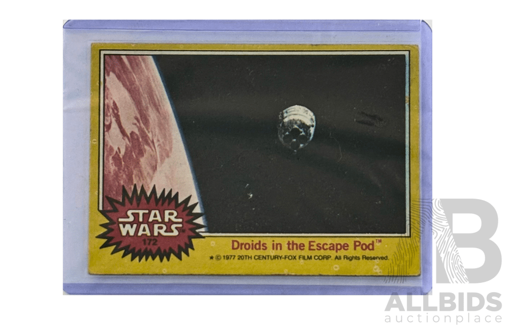 1977 Star Wars Droids In The Escape Pod Card #172