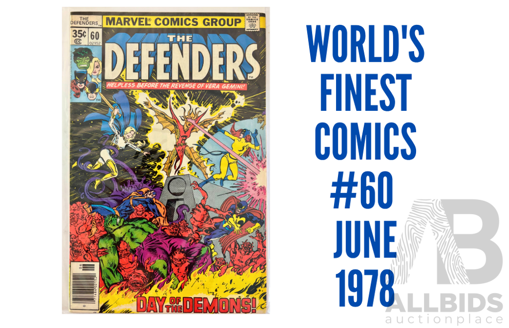 Marvel The Defenders Issue #60 June 1978