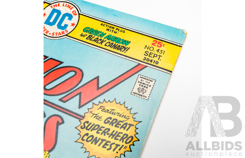 DC Action Comics Superman Issue #451 September 1975