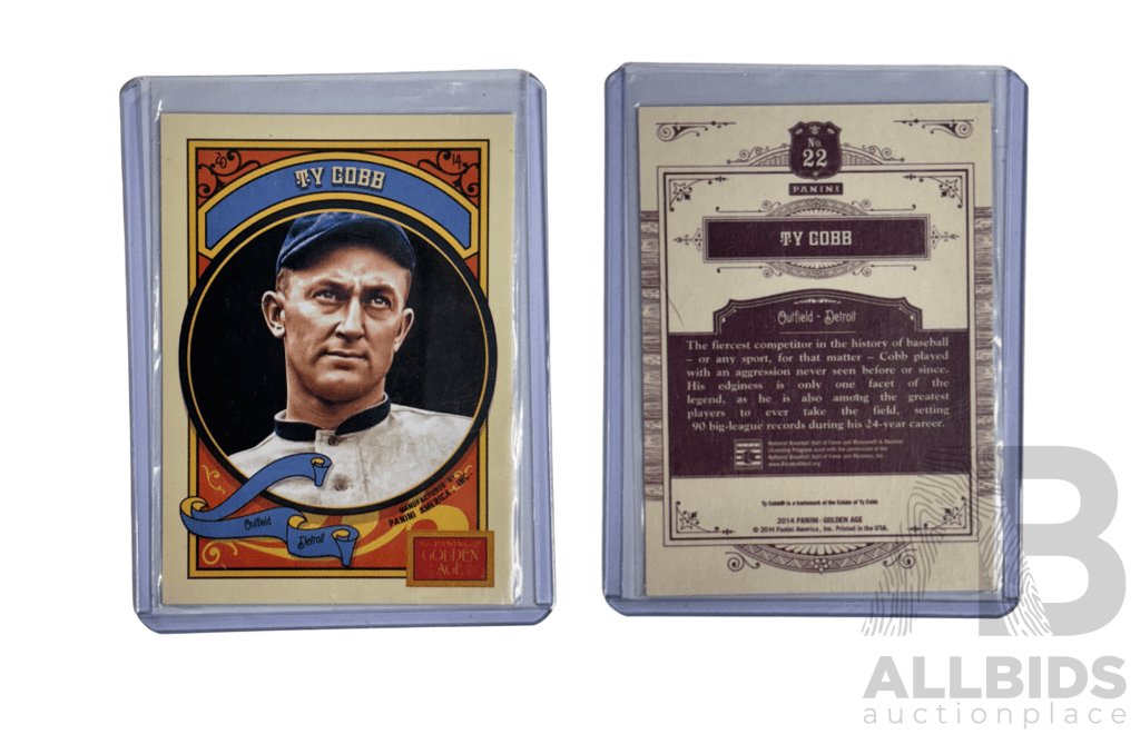 Striking 2013 Panini Golden Age Ty Cobb Tribute Card