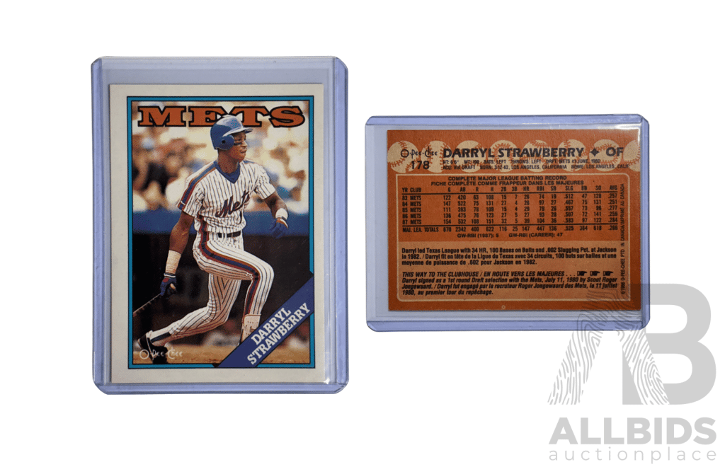 Darryl Strawberry O-Pee-Chee Baseball Card
