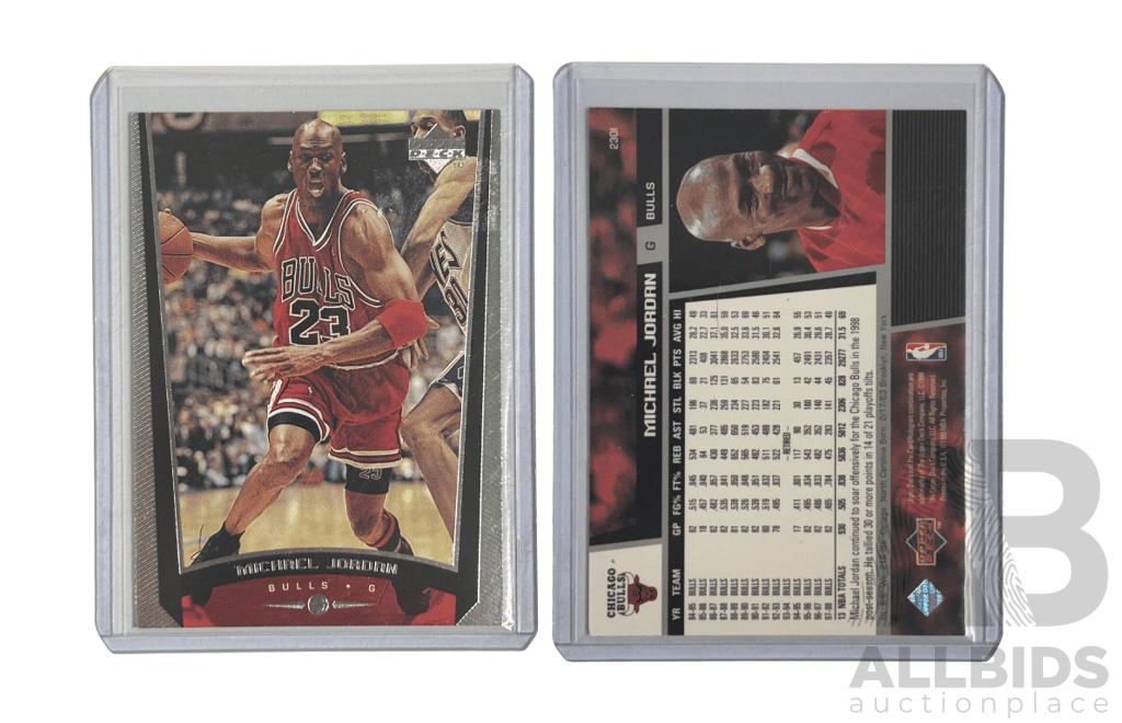 Upper Deck Michael Jordan Bulls Career Stats Card